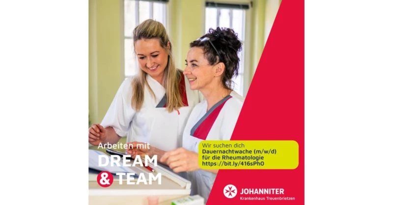 Wir suchen ab sofort, einen Gesundheits- und Krankenpfleger (m/w/d) als Dauernachtwache für den Bereich Rheumatologie/ Orthopädie.