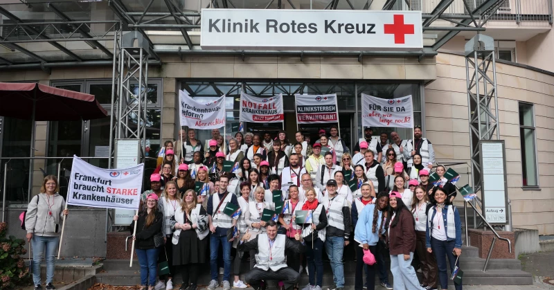 Alarmstufe ROT: Krankenhäuser in Not! Demo am Römer 🎊🎉