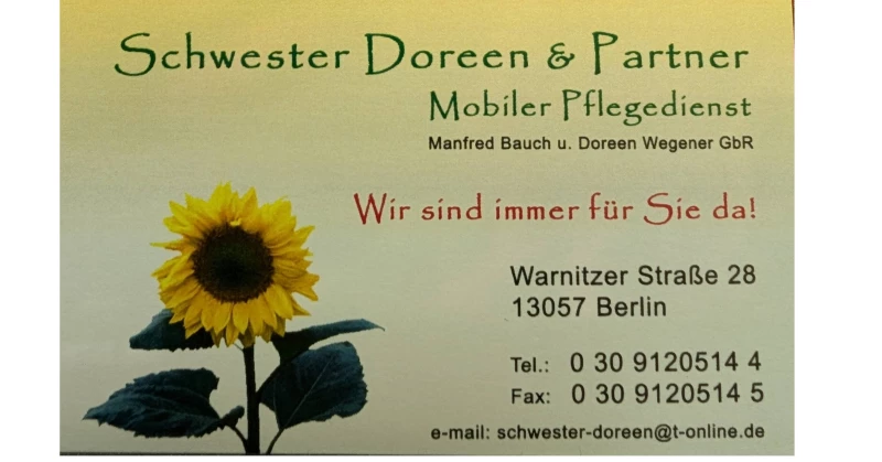 Schwester Doreen und Partner Mobiler Pflegedienst