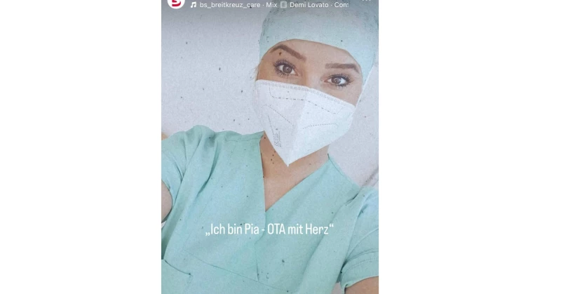 Unsere Mitarbeiterin Pia ( OTA )