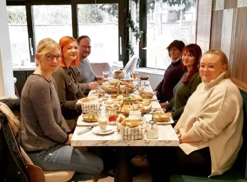Gemeinsames Einstimmen auf die Vorweihnachtszeit