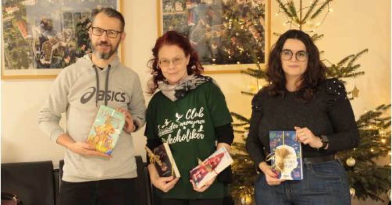 Große Freude über Buchspende